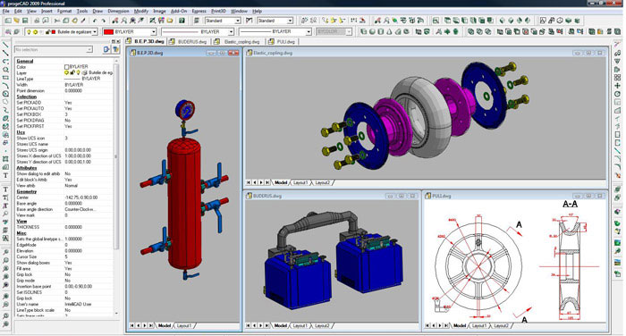 progeCAD easy render. Artisan. AutoCAD render. Ray Tracing